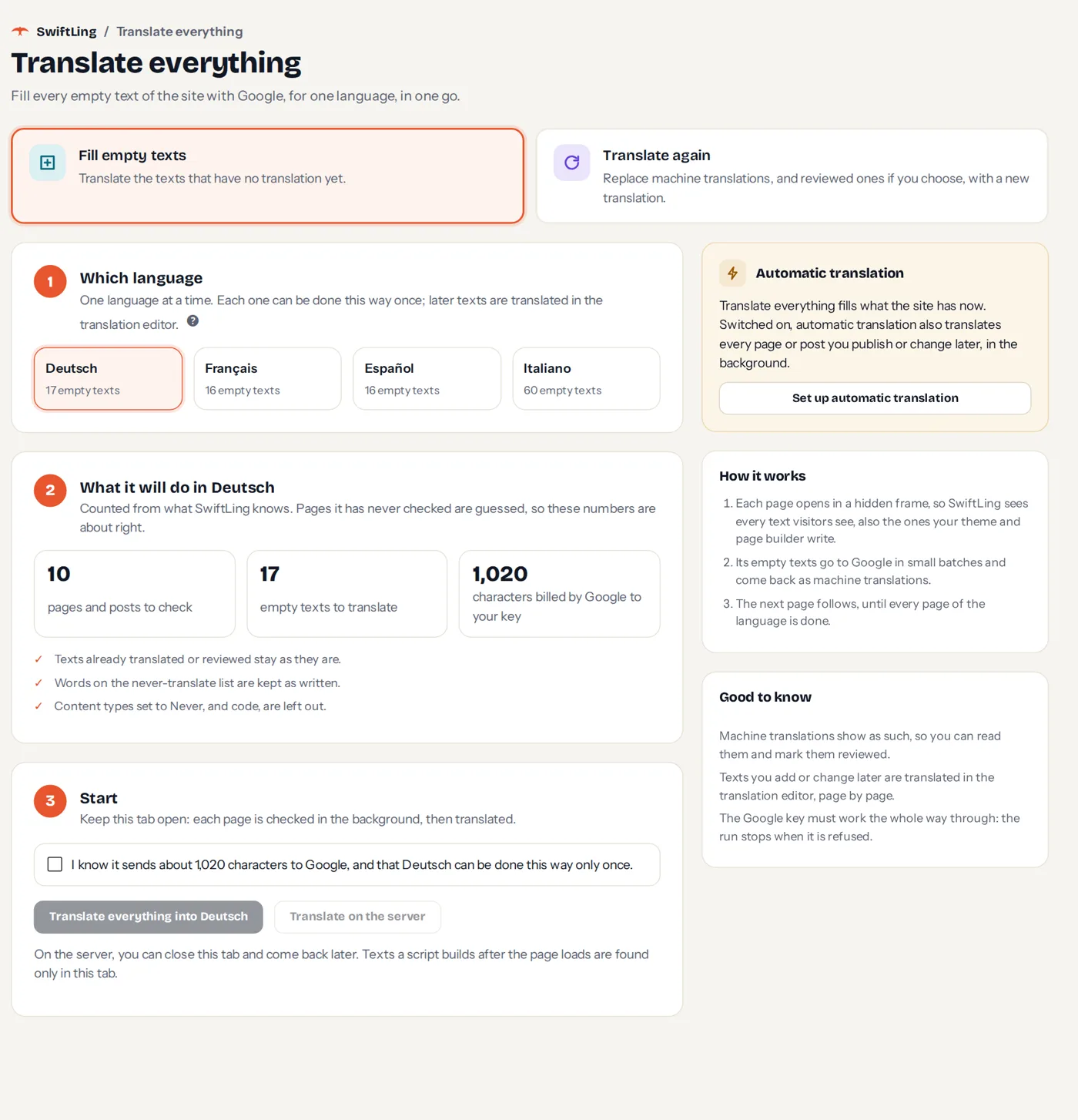 Translate everything
